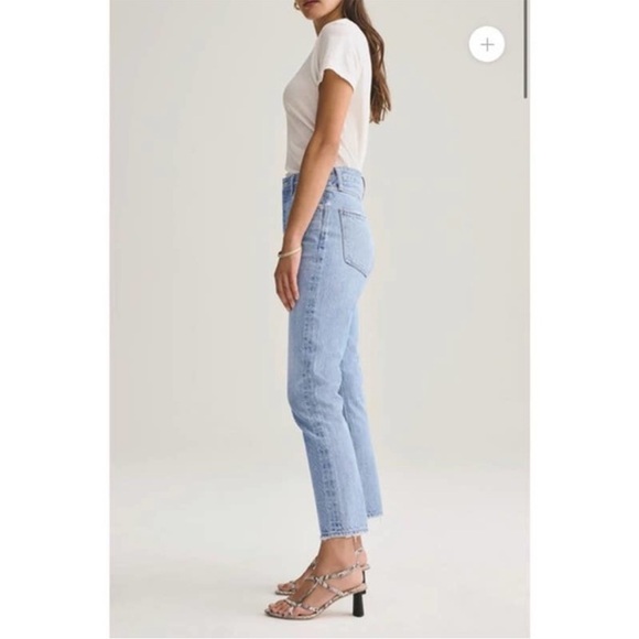 AGOLDE High Rise Straight Crop Jeans - Picture 2 of 16